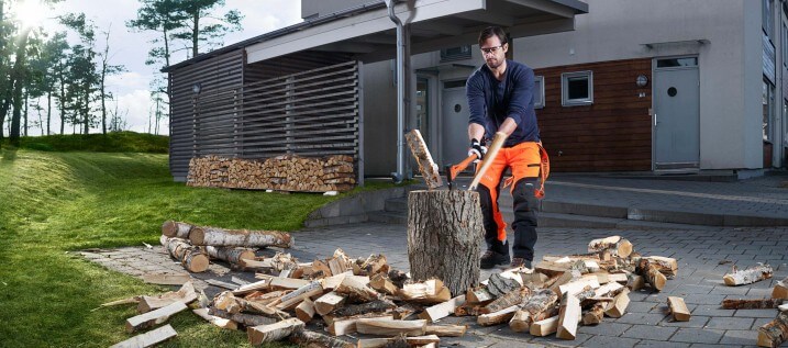 Cutting Firewood - Toowoomba Outdoor Power Products in Glenvale, QLD