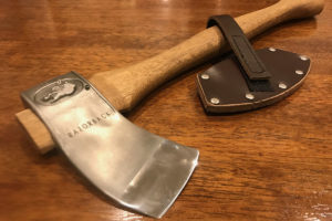 Poisoning Axe Handcrafted spotted gum handle and leather cover