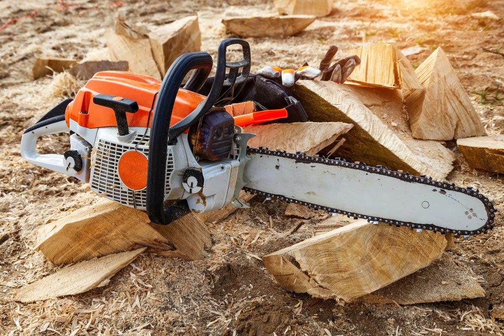 Close-up Of A Chainsaw