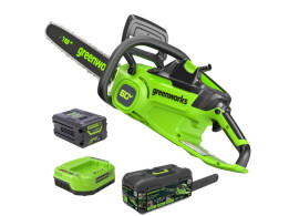 60V 18” (45cm) 2.0 kW Brushless Chainsaw 4Ah Battery and Charger