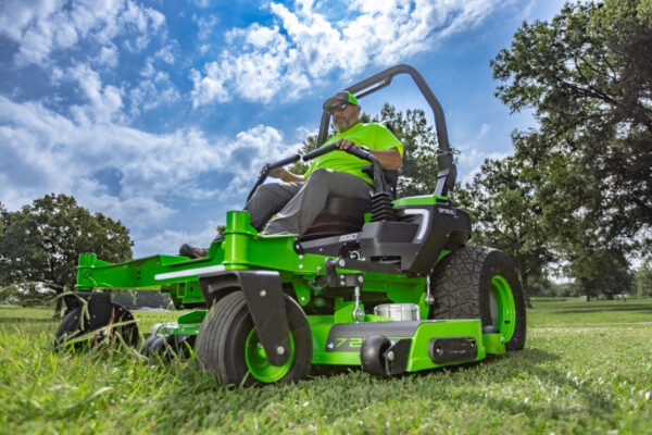 Greenworks OZ972R – 72” OptimusZ Zero Turn Mower Rear Discharge 36kWh ...