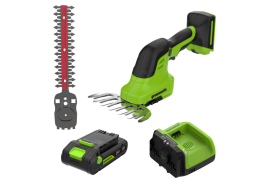 Greenworks 24V POWERALL Shrub Shears kit with Dual Voltage 24V/60V Charger